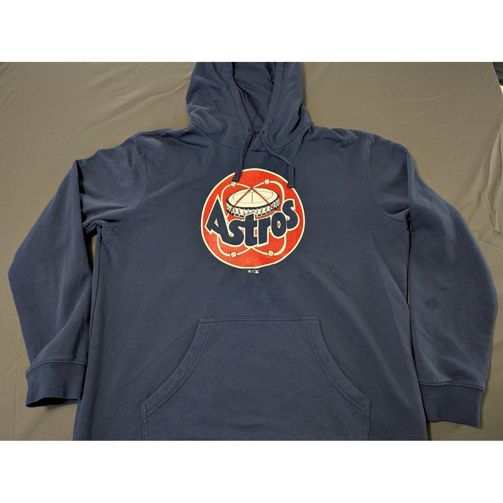 Fanatics Houston Astros Hoodie Mens XL Navy Blue Astrodome Graphic Pullover MLB